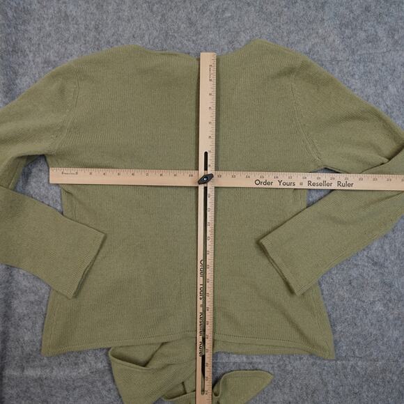 Soft Surroundings Sweater Womens Small Cashmere Wrap Tie Front Soft Luxe Luxury - Picture 5 of 8